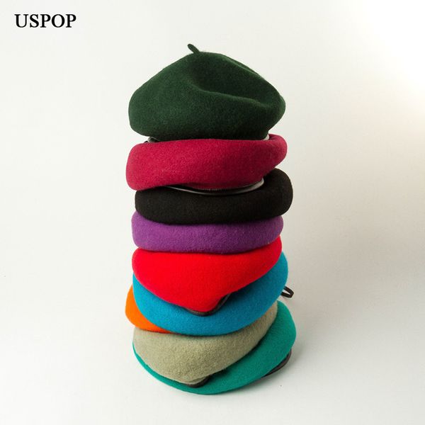 2021 new women thick berets adjustable pu binding beret hat female wool autumn solid color caps winter warm hats lsz3, Blue;gray
2021 new women thick berets adjustable pu binding beret hat female wool autumn solid color caps winter warm hats lsz3, Blue;gray