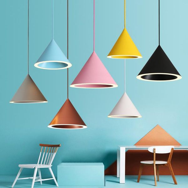 pendant lamps led halo chandelier personality nordic design lamp cone lampshade bar cafe restaurant macaron aluminum lustre suspension
pendant lamps led halo chandelier personality nordic design lamp cone lampshade bar cafe restaurant macaron aluminum lustre suspension