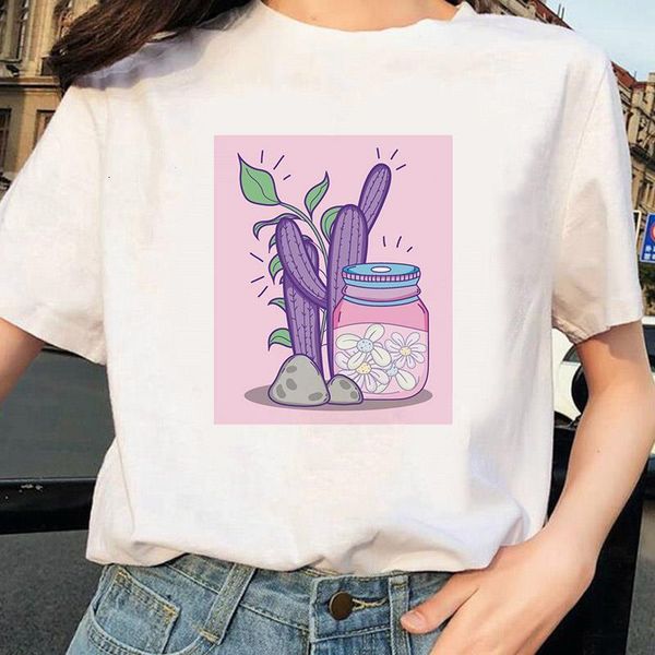 fashion clothes 2021 summer cartoon cactus print t shirt women casual white short sleeve tshirt camisas mujer
fashion clothes 2021 summer cartoon cactus print t shirt women casual white short sleeve tshirt camisas mujer