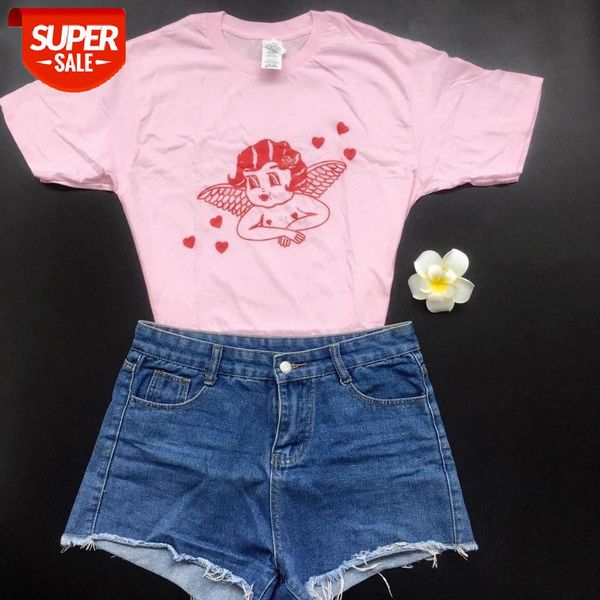 1pcs women plus size summer pink color cute graphic tee camisetas mujer cherub blusas femininas tumblr #tb7l, White
1pcs women plus size summer pink color cute graphic tee camisetas mujer cherub blusas femininas tumblr #tb7l, White