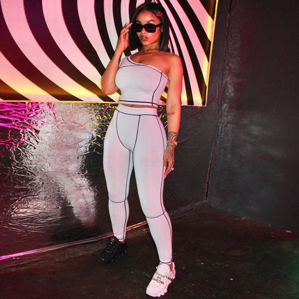 workout sets fitness two piece yoga set one-shoulder crop high waist pants streetwear sportswear outfit tracksuit women, White;red
workout sets fitness two piece yoga set one-shoulder crop high waist pants streetwear sportswear outfit tracksuit women, White;red