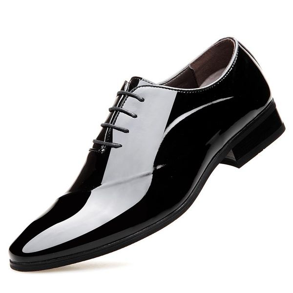 dress shoes brand classic man pointed toe mens patent leather black wedding oxford formal big size da0356
dress shoes brand classic man pointed toe mens patent leather black wedding oxford formal big size da0356