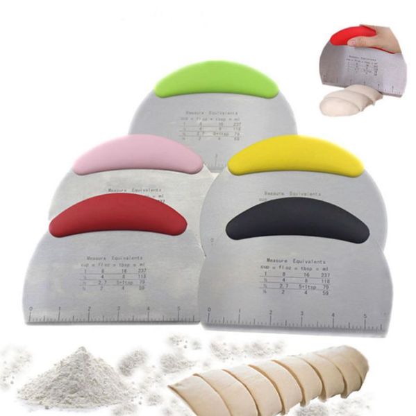 baking & pastry tools stainless steel noodle cutter with scale pizza dough scraper bread flour separator milky sugar cutting cake tool
baking & pastry tools stainless steel noodle cutter with scale pizza dough scraper bread flour separator milky sugar cutting cake tool