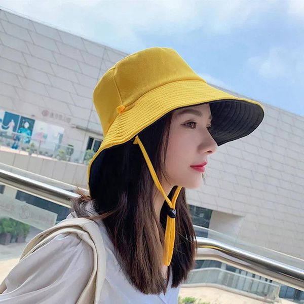 wide brim hats fashion casual oversized sun bucket hat summer women's cap anti-uv flat fisherman panama female double sided, Blue;gray
wide brim hats fashion casual oversized sun bucket hat summer women's cap anti-uv flat fisherman panama female double sided, Blue;gray