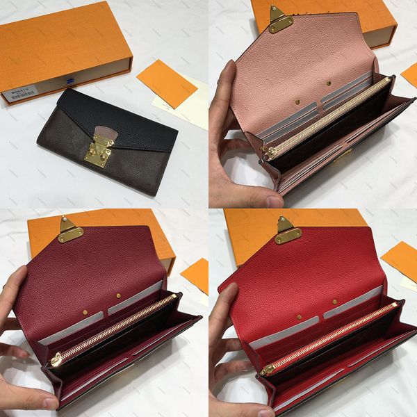 metal buckle fashion leather wallet luxury purses women wallets designer card holder famous letter business purse, Red;black
metal buckle fashion leather wallet luxury purses women wallets designer card holder famous letter business purse, Red;black