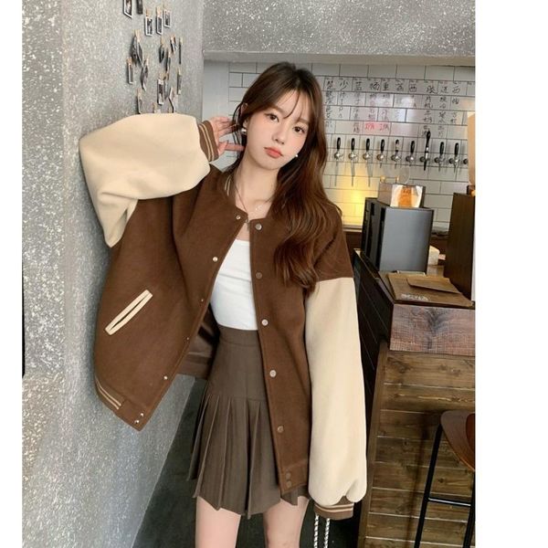 women's jackets cmaz 2021 autumn winter thick coats for women caramel woolen jacket coat spring and loose all-m, Black;brown
women's jackets cmaz 2021 autumn winter thick coats for women caramel woolen jacket coat spring and loose all-m, Black;brown