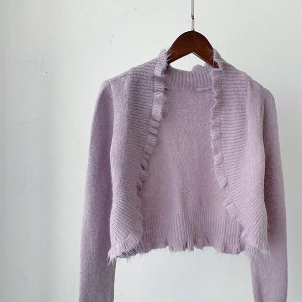 short sweater cardigan autumn purple womens long sleeve jacket harajuku cotton woman coat lolita clothes womens, White;black
short sweater cardigan autumn purple womens long sleeve jacket harajuku cotton woman coat lolita clothes womens, White;black