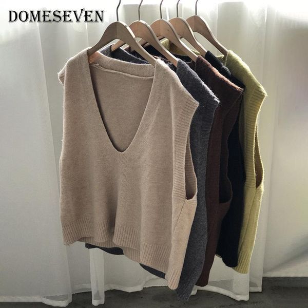 women's vests basic casual spring autumn sweater vest women sleeveless loose v-neck female harajuku jumpers pullover, Black;white
women's vests basic casual spring autumn sweater vest women sleeveless loose v-neck female harajuku jumpers pullover, Black;white