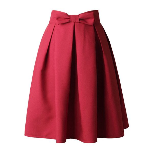 2021 causual bow pleated women skater skirts knee length summer high waist ladies solid black ball gown
2021 causual bow pleated women skater skirts knee length summer high waist ladies solid black ball gown