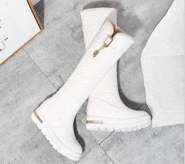 boots women knee high square heels fashion round toe rubber sole woman leather shoes winter white black
boots women knee high square heels fashion round toe rubber sole woman leather shoes winter white black