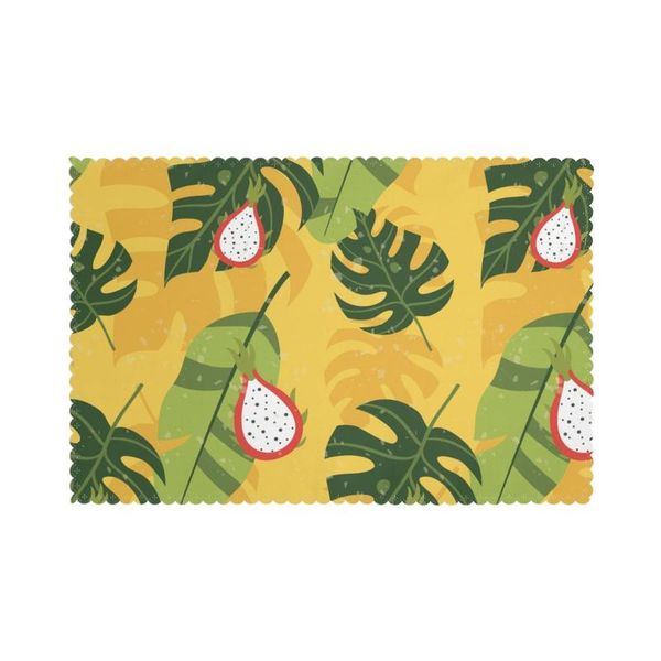 mats & pads 6 pcs placemat tropical vintage palm leaves fruits fabric table tableware kitchen tool
mats & pads 6 pcs placemat tropical vintage palm leaves fruits fabric table tableware kitchen tool
