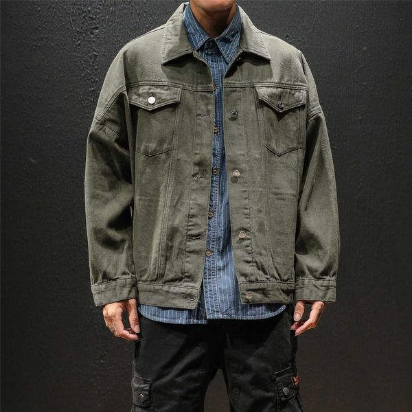 men's jackets streetwear men autumn winter fashion retro loose denim male casual hip hop jacket jeans coat mens clothing t1tf 45tc, Black;brown
men's jackets streetwear men autumn winter fashion retro loose denim male casual hip hop jacket jeans coat mens clothing t1tf 45tc, Black;brown