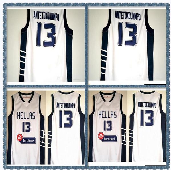 greece hellas college jerseys the alphabet basketball wears 13 giannis antetokounmpo jersey men white team sport breathable uniform low pric, Blue;black
greece hellas college jerseys the alphabet basketball wears 13 giannis antetokounmpo jersey men white team sport breathable uniform low pric, Blue;black