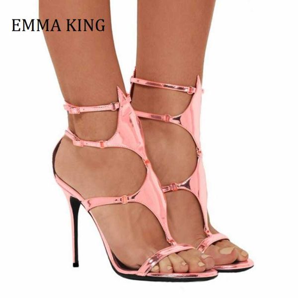 2021 summer women ankle strap sandals open toe mirror leather stilettos heel gladiator sandals ladies wedding banquet shoes, Black
2021 summer women ankle strap sandals open toe mirror leather stilettos heel gladiator sandals ladies wedding banquet shoes, Black