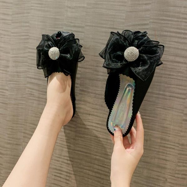 slippers 2021 summer fashion women's women bow-knot rhinestone lovely ladies baotou flat half zapato mujer, Black
slippers 2021 summer fashion women's women bow-knot rhinestone lovely ladies baotou flat half zapato mujer, Black