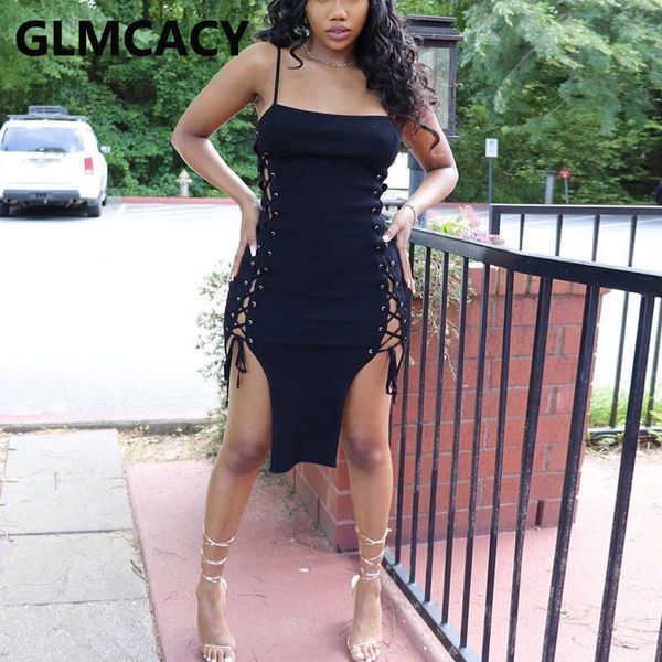 spaghetti strap side lace up bodycon mini dress party club dress 210702, Black;gray
spaghetti strap side lace up bodycon mini dress party club dress 210702, Black;gray