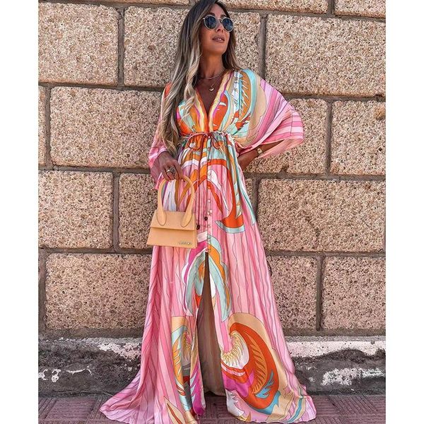 casual dresses bohemian summer dress women split maxi woman 2021 floral print long sleeve for, Black;gray
casual dresses bohemian summer dress women split maxi woman 2021 floral print long sleeve for, Black;gray