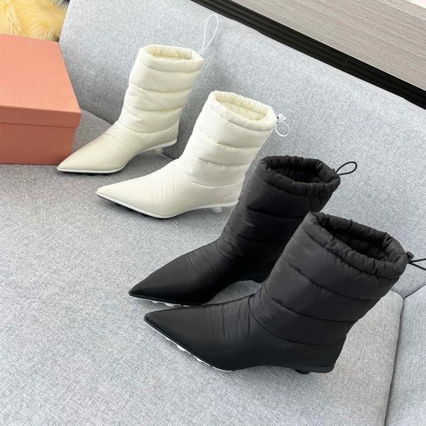 boots est winter shoes women pointed toe sewing mid-calf snow elastic band med heels designer botas de mujer size 34-41, Black
boots est winter shoes women pointed toe sewing mid-calf snow elastic band med heels designer botas de mujer size 34-41, Black