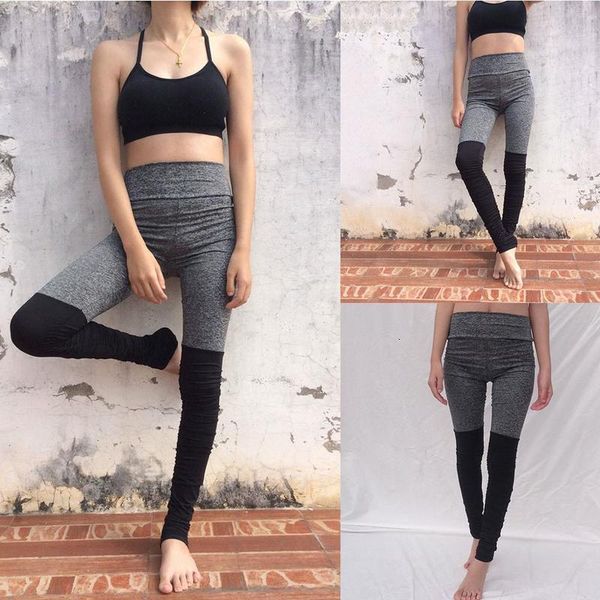 fashion black grey stitches 2020 new colorblock running sport plooien leggings for women #520 
fashion black grey stitches 2020 new colorblock running sport plooien leggings for women #520