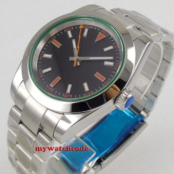 wristwatches 36mm black dial orange mark flat sapphire crystal 21jewels miyota 8215 automatic mens watch oyster bracelet polished cas, Slivery;brown
wristwatches 36mm black dial orange mark flat sapphire crystal 21jewels miyota 8215 automatic mens watch oyster bracelet polished cas, Slivery;brown