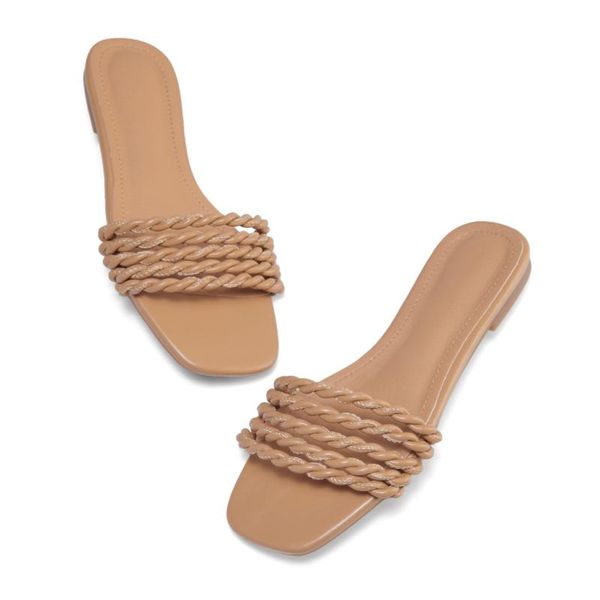 new fashion weave slippers women square toe flat casual shoes women slide summer flip flops beach sandal slipper big size 42, Black
new fashion weave slippers women square toe flat casual shoes women slide summer flip flops beach sandal slipper big size 42, Black