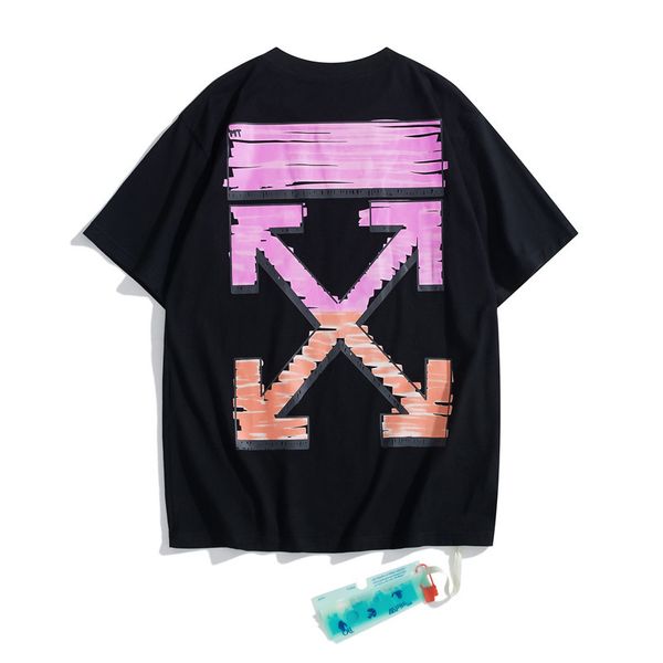 summer new 2021 spring / off pink gradual change arrow round neck pullover short sleeve unisex, White;black
summer new 2021 spring / off pink gradual change arrow round neck pullover short sleeve unisex, White;black