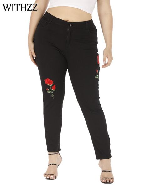 women's jeans withzz slim embroidered plus size denim trousers pencil pants female, Blue
women's jeans withzz slim embroidered plus size denim trousers pencil pants female, Blue