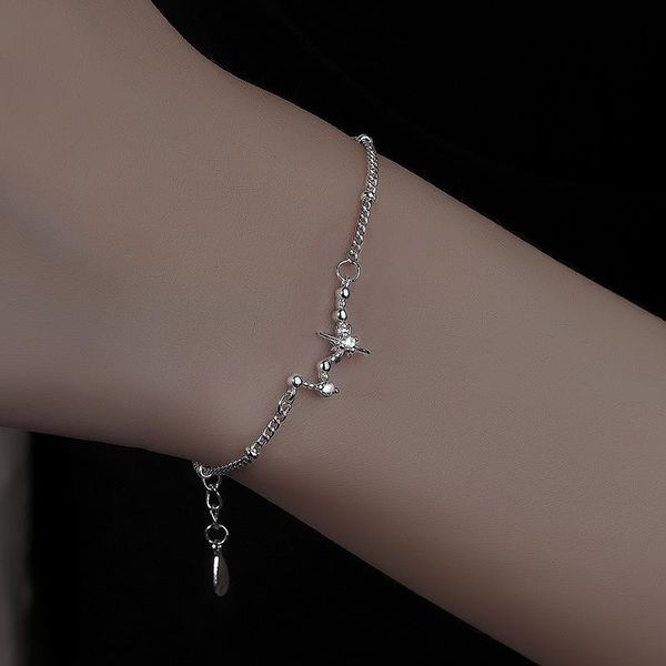 link, chain star copper bracelet for women girls gift 2021 fashion jewelry trendy adjustable korean luxury design zircon link, Black
link, chain star copper bracelet for women girls gift 2021 fashion jewelry trendy adjustable korean luxury design zircon link, Black