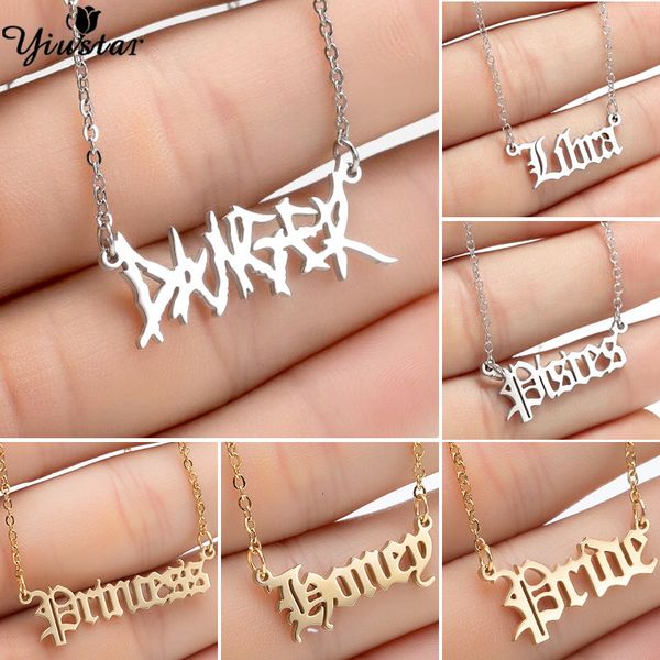 necklaces pendants yiustar hip hop pendant danger punk horoscope zodiac chain letters stainless steel accessories for women gift, Silver
necklaces pendants yiustar hip hop pendant danger punk horoscope zodiac chain letters stainless steel accessories for women gift, Silver