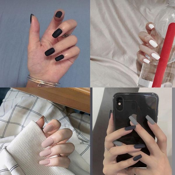 false nails detachable fake matte medium square head nail tips wearable, Red;gold
false nails detachable fake matte medium square head nail tips wearable, Red;gold