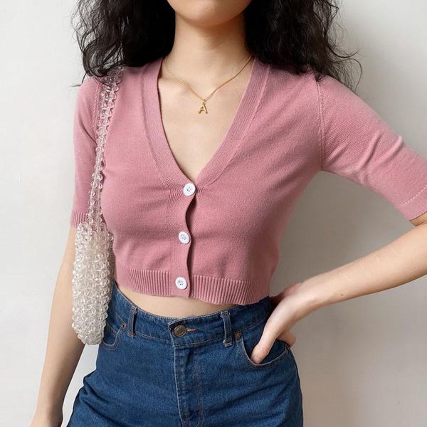 women's t-shirt 2021 summer t-shirts women ladies knitted cute crop tees buttoned up v-neck solid short sleeve casual for female, White
women's t-shirt 2021 summer t-shirts women ladies knitted cute crop tees buttoned up v-neck solid short sleeve casual for female, White