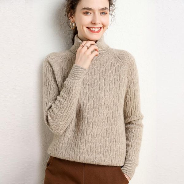 women's sweaters 2021 winter thick cashmere sweater women high lapel knitted bottoming shirt, White;black
women's sweaters 2021 winter thick cashmere sweater women high lapel knitted bottoming shirt, White;black