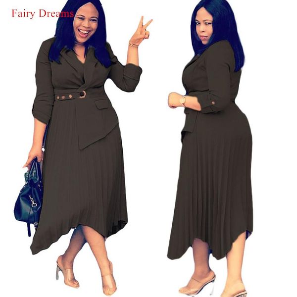 autumn and winter african dresses for women's irregular plus size africa lady clothes mid-length suit dress splicing high waist, Red
autumn and winter african dresses for women's irregular plus size africa lady clothes mid-length suit dress splicing high waist, Red