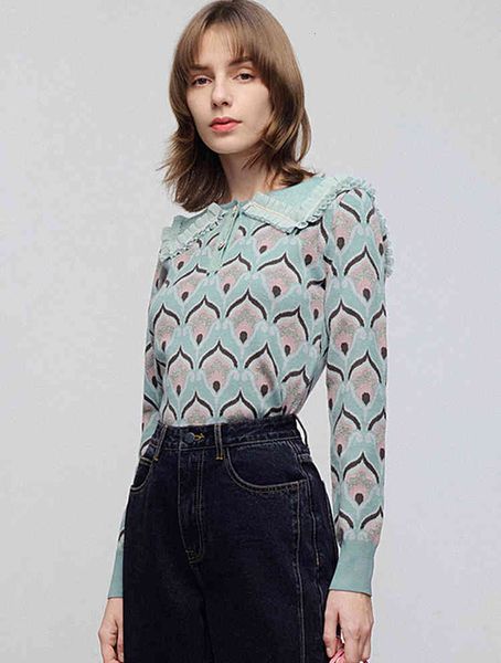 women's knits & tees runway designer heart jacquard knitted sweaters pullovers women autumn winter peter pan collar long sleeve harajuk, White
women's knits & tees runway designer heart jacquard knitted sweaters pullovers women autumn winter peter pan collar long sleeve harajuk, White