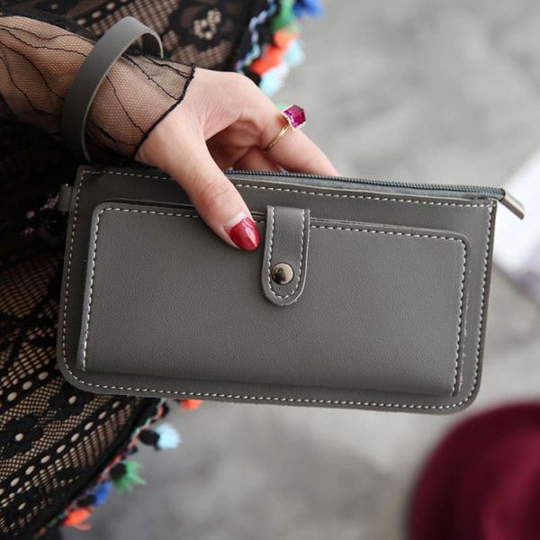 wallets pu leather women long wallet dull polish retro purse female clutch zipper pocket card holder feminine carteira, Red;black
wallets pu leather women long wallet dull polish retro purse female clutch zipper pocket card holder feminine carteira, Red;black