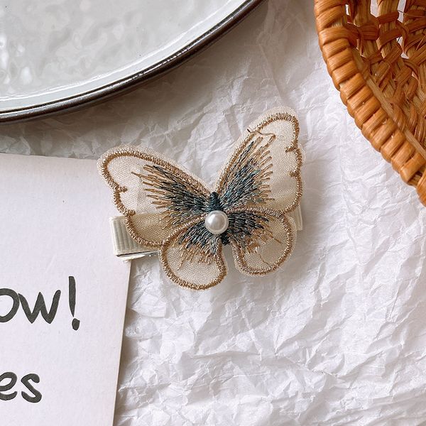 2021 new korean sweet girl simple cute embroidered yarn butterfly duckbill clip fashion children baby hairpins hair accessories, Slivery;white
2021 new korean sweet girl simple cute embroidered yarn butterfly duckbill clip fashion children baby hairpins hair accessories, Slivery;white