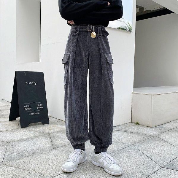 men's pants wear 2021 autumn winter solid color velvet harem for couple thicken causal loose trousers male, Black
men's pants wear 2021 autumn winter solid color velvet harem for couple thicken causal loose trousers male, Black