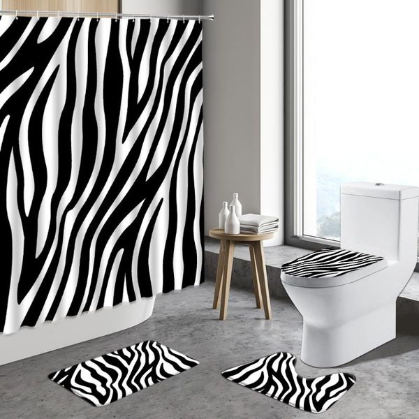 shower curtains abstract leopard curtain set bath mat black and white striped animal texture modern bathroom decor toilet anti-slip rug
shower curtains abstract leopard curtain set bath mat black and white striped animal texture modern bathroom decor toilet anti-slip rug