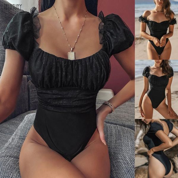 telotuny polka dot mesh solid one-piece swimsuit women's lace up push up padded swimwear 2021 new beach bathing suits 1215
telotuny polka dot mesh solid one-piece swimsuit women's lace up push up padded swimwear 2021 new beach bathing suits 1215