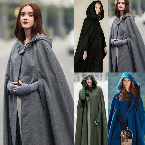 women's jackets kayotuas women jacket winter long warm robe wool hooded cloak windproof coat costume casual button ladies outwear, Black;brown
women's jackets kayotuas women jacket winter long warm robe wool hooded cloak windproof coat costume casual button ladies outwear, Black;brown