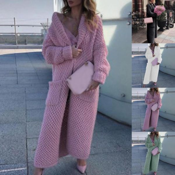 women's knits & tees knitted jacket women long cardigan coat solid color pockets autumn winter lapel sleeve warm female sweater streetw, White
women's knits & tees knitted jacket women long cardigan coat solid color pockets autumn winter lapel sleeve warm female sweater streetw, White