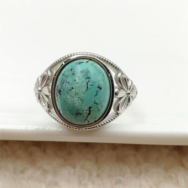 12x10mm genuine natural green turquoise quartz adjustable ring 925 sterling silver turquoise bead ring, Golden;silver
12x10mm genuine natural green turquoise quartz adjustable ring 925 sterling silver turquoise bead ring, Golden;silver