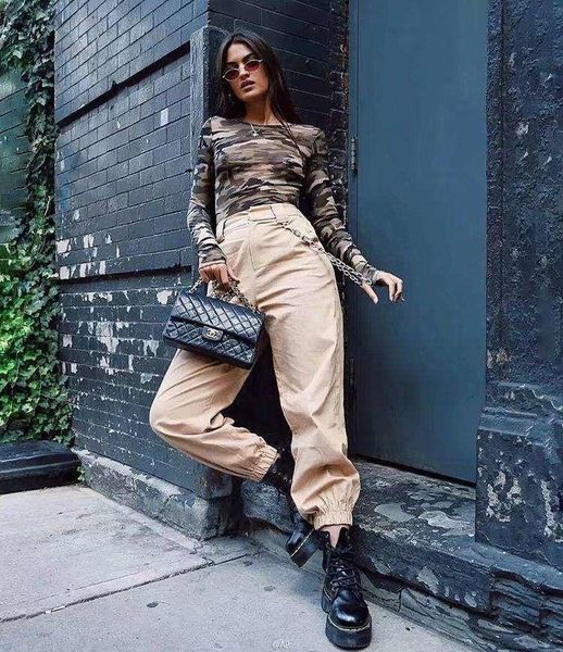 women's pants & capris solid color casual harlem women wide leg belt chain long straight female trousers, Black;white
women's pants & capris solid color casual harlem women wide leg belt chain long straight female trousers, Black;white
