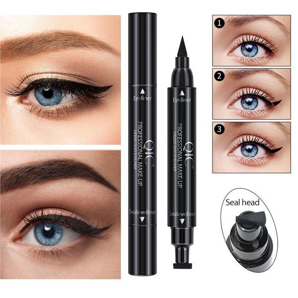 eyeliner black liquid stamp double-headed triangle wing waterproof long lasting and non-faint makeup quick dry pen
eyeliner black liquid stamp double-headed triangle wing waterproof long lasting and non-faint makeup quick dry pen