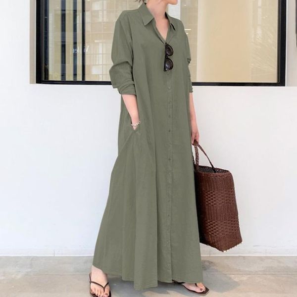 casual dresses autumn korean solid women dress plus size long sleeve ankle-length female vestidos clothing, Black;gray
casual dresses autumn korean solid women dress plus size long sleeve ankle-length female vestidos clothing, Black;gray