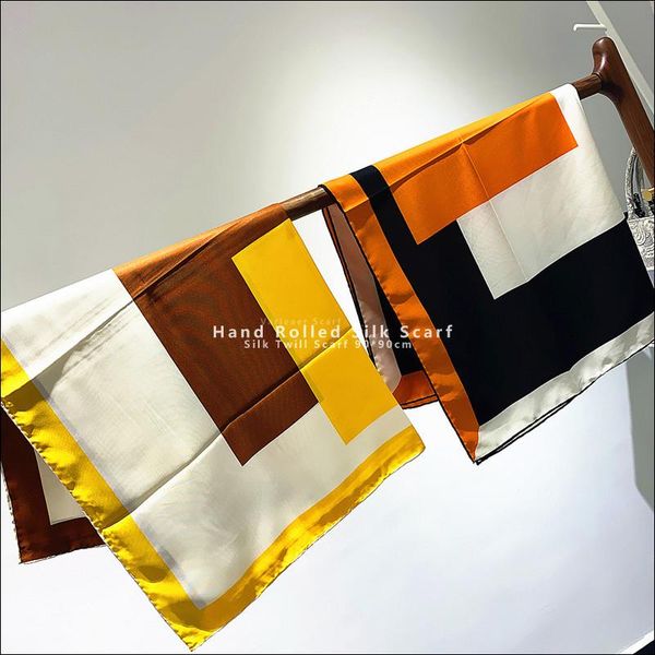 scarves h passant silk twill scarf hand rolled womens designer 90cm bandana head designers, Blue;gray
scarves h passant silk twill scarf hand rolled womens designer 90cm bandana head designers, Blue;gray
