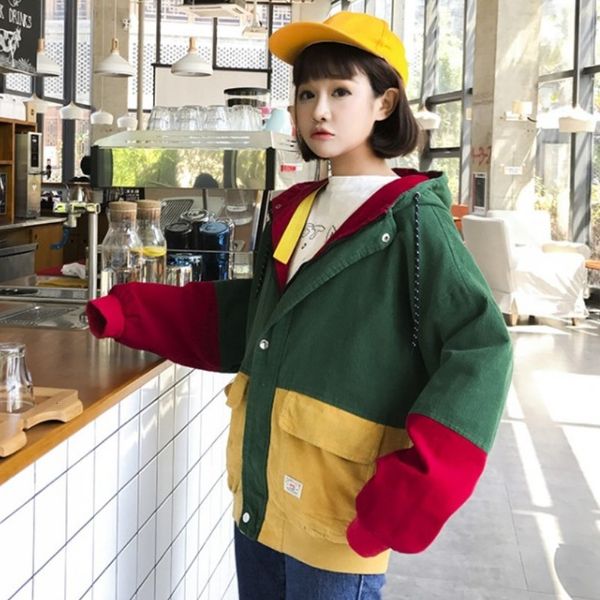 spring and autumn korean version of the new color-coded coat student hoodie harajuku wild jacket tidal shirt 2svq, Black;white
spring and autumn korean version of the new color-coded coat student hoodie harajuku wild jacket tidal shirt 2svq, Black;white