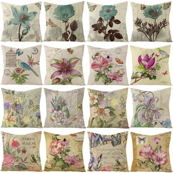 cushion/decorative pillow vintage flower printed cushion cover 45*45cm home decor cotton linen covers sofa cushions cases 0725
cushion/decorative pillow vintage flower printed cushion cover 45*45cm home decor cotton linen covers sofa cushions cases 0725