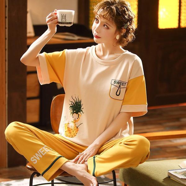 100% cotton sleepwear women spring pajamas sets suit ladies short sleeved casual korean cute cartoon home wear set pyjama femme, Black;red
100% cotton sleepwear women spring pajamas sets suit ladies short sleeved casual korean cute cartoon home wear set pyjama femme, Black;red