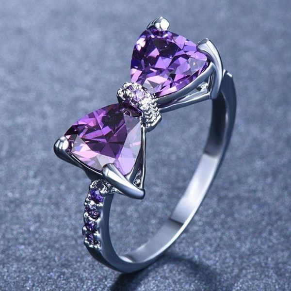 wedding rings romantic purple bowknot zircon for women engagement valentine promise vintage modern ring arrival lucki charm, Slivery;golden
wedding rings romantic purple bowknot zircon for women engagement valentine promise vintage modern ring arrival lucki charm, Slivery;golden